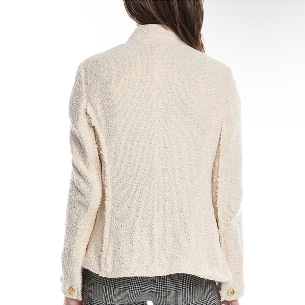 NWT $595 Rag & Bone Ecru Slade Textured Blazer with Gold Buttons - Picture 8 of 11